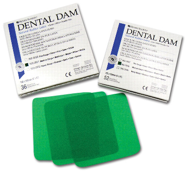 Dental Dam 12,5x12,5cm vékony 52lap zöld HS