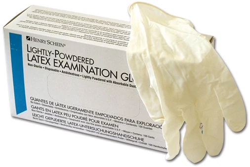 Kesztyű Latex enyhén púderes S 100db HS