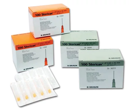 Sterican 25G 0,5x25mm (17/23) narancs 100db 1