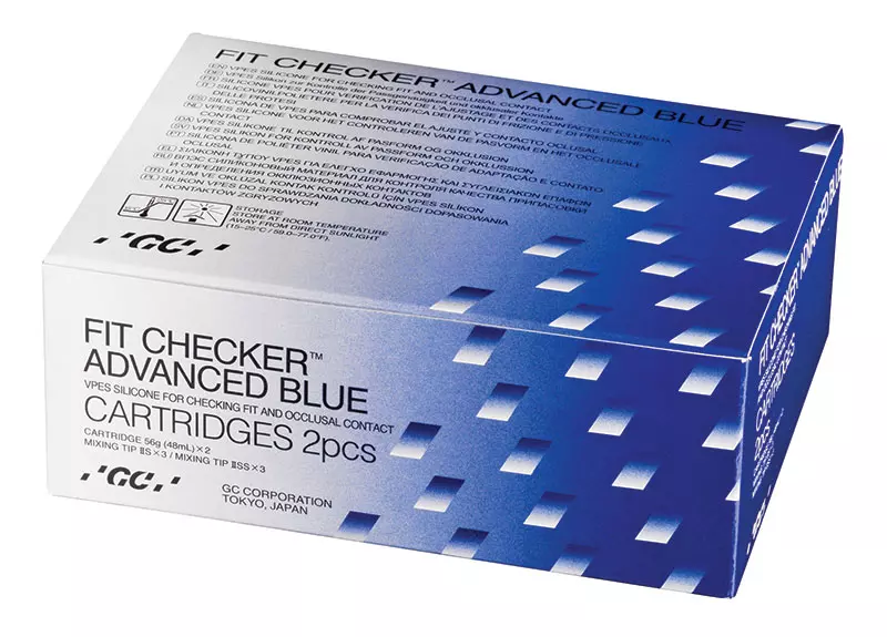 GC Fit Checker Advanced Blue, Cartridges (2 x 56 g), Blue