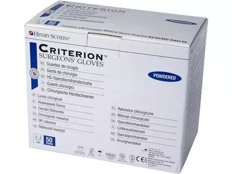 Kesztyű steril-Criterion pud..seb. 6,5 (50pár)