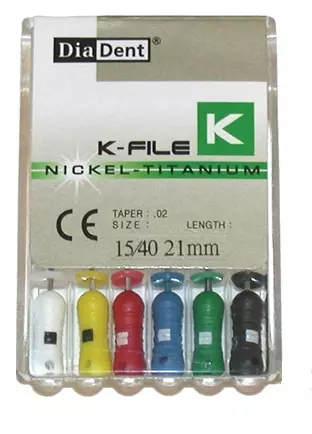 K-Files(NiTi) 25mm 45-80 Diadent