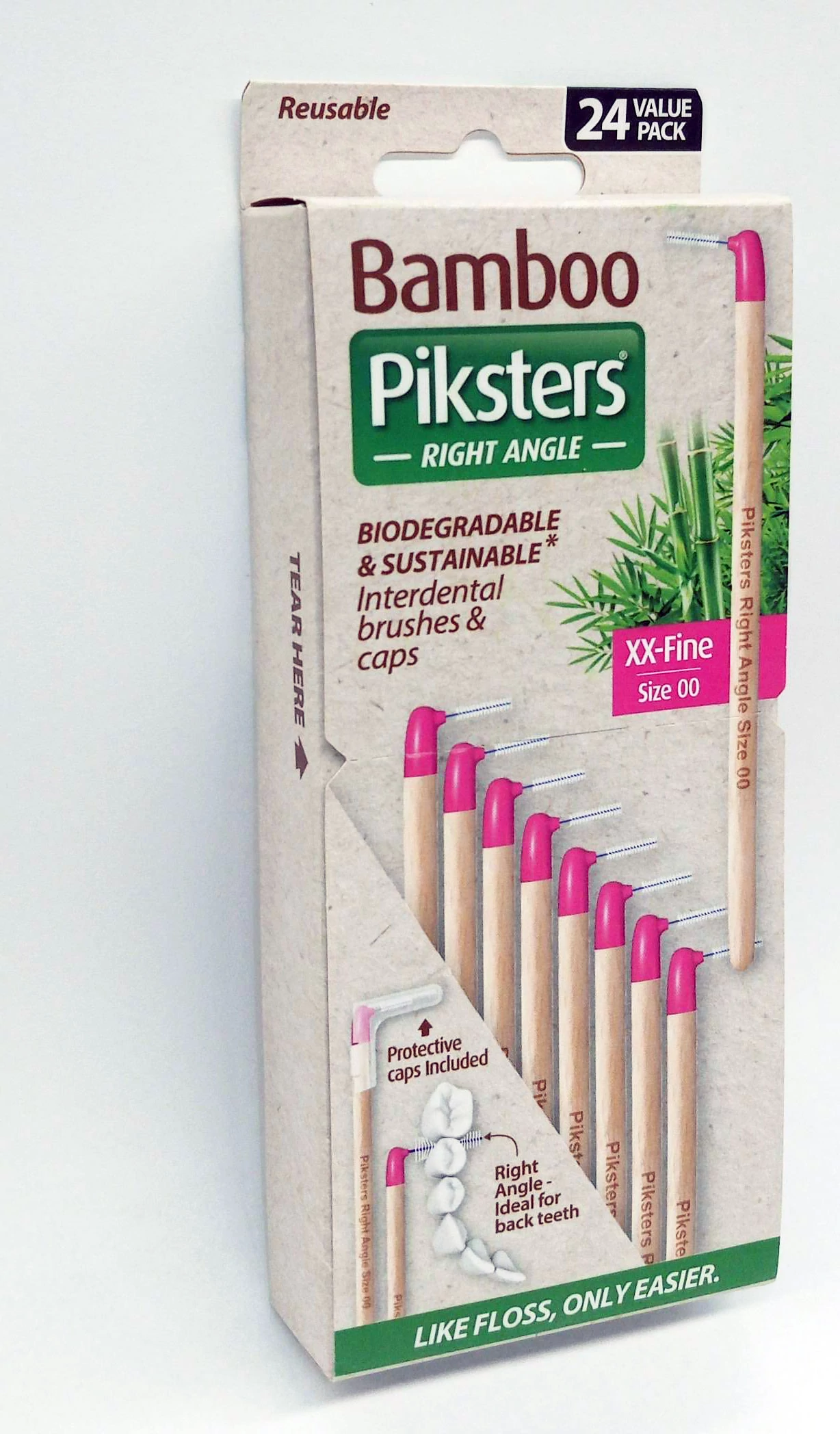 Piksters Bamboo Angled 24db Nr.00 Pink (0,34/0,60mm)