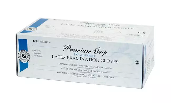 Kesztyű Latex Premium Grip púderm. L 100db HS